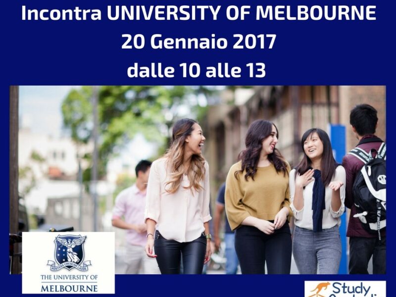 incontro University of Melbourne in Italia